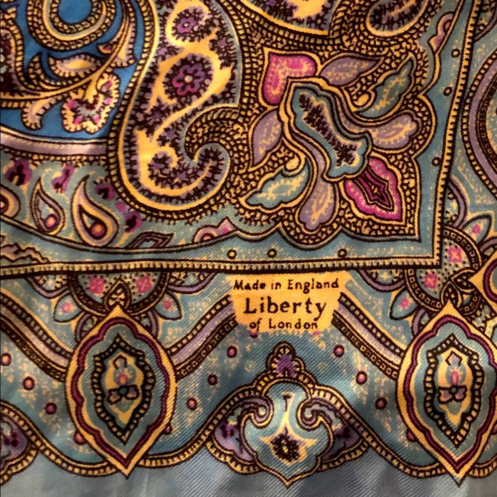 Liberty of London vintage paisley silk scarf